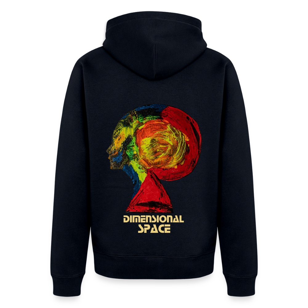 Männer Kapuzenjacke Gaia Backprint - Navy