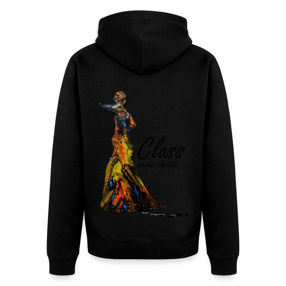 Männer Kapuzenjacke Class Backprint - Schwarz