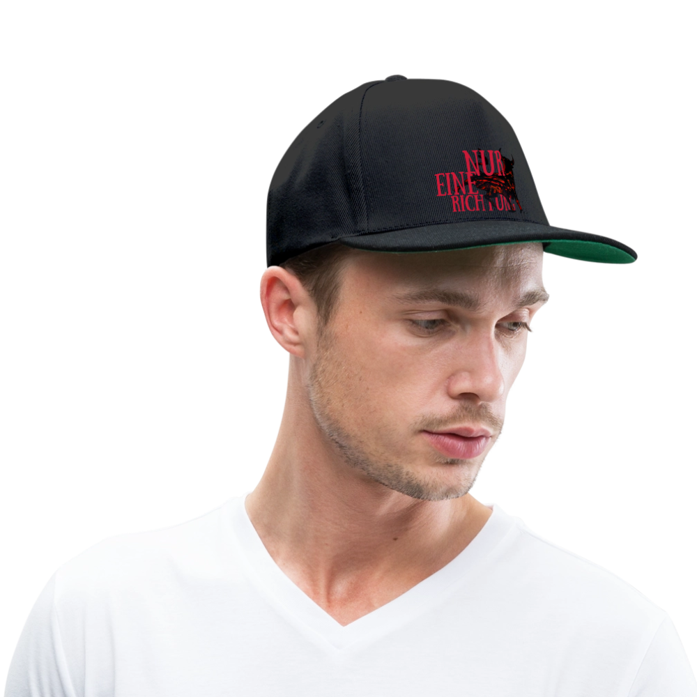 Snapback Cap - Schwarz/Schwarz
