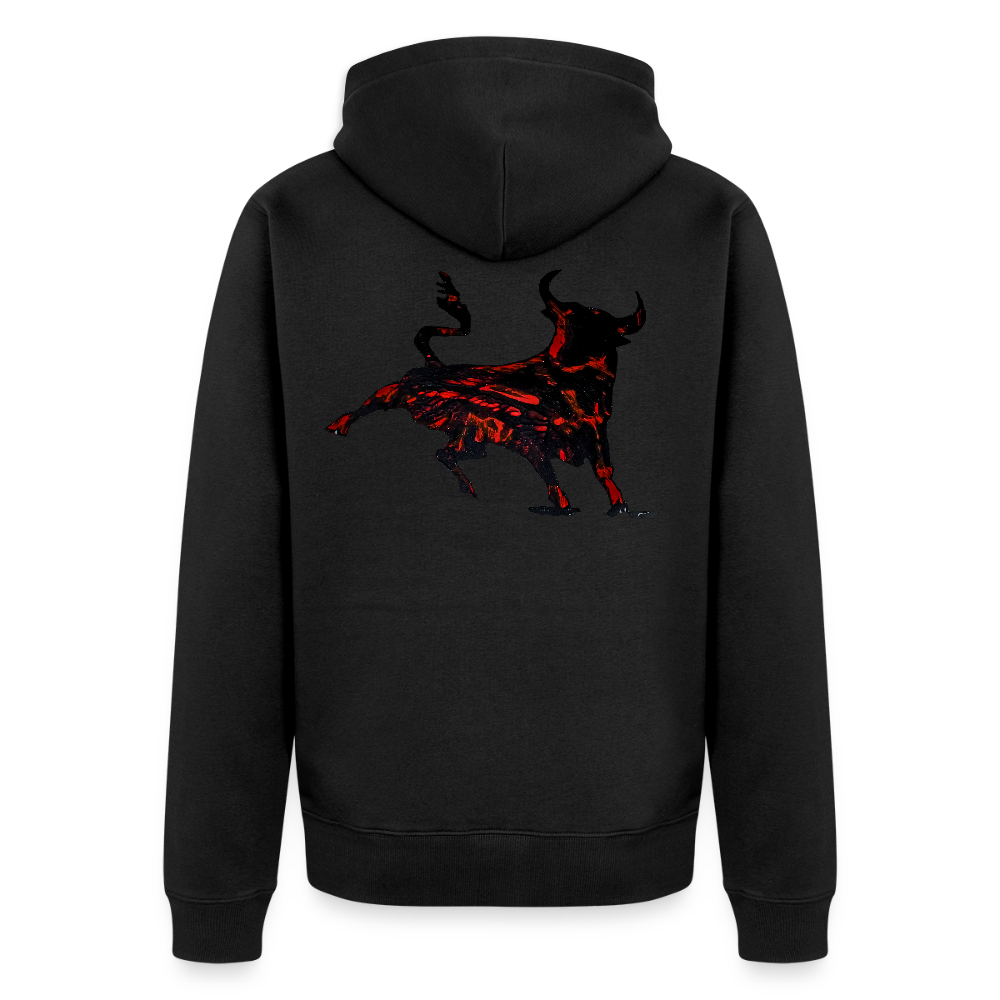 Männer Kapuzenjacke Torro Backprint - Schwarz