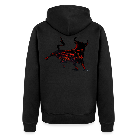 Männer Kapuzenjacke Torro Backprint - Schwarz