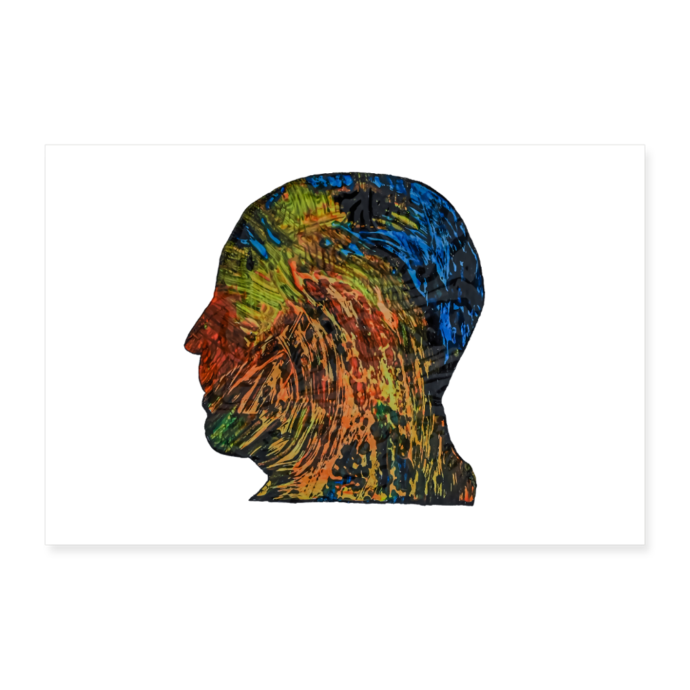 Poster 90x60 cm - Weiß