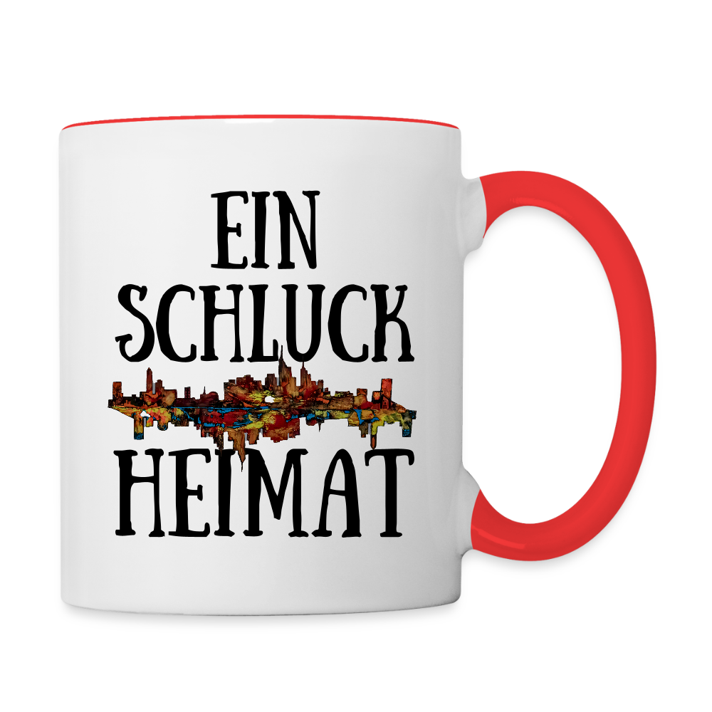 Tasse - Weiß/Rot