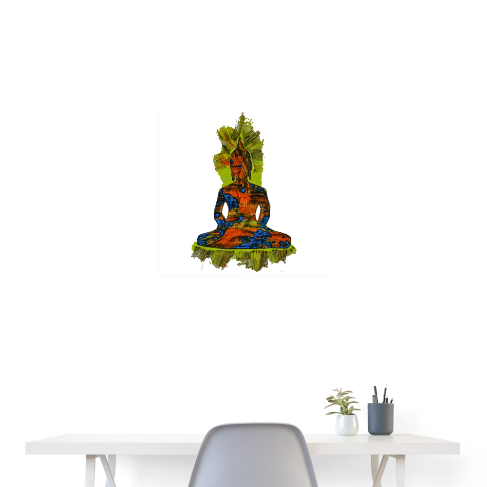 Poster Stillstand - Weiß