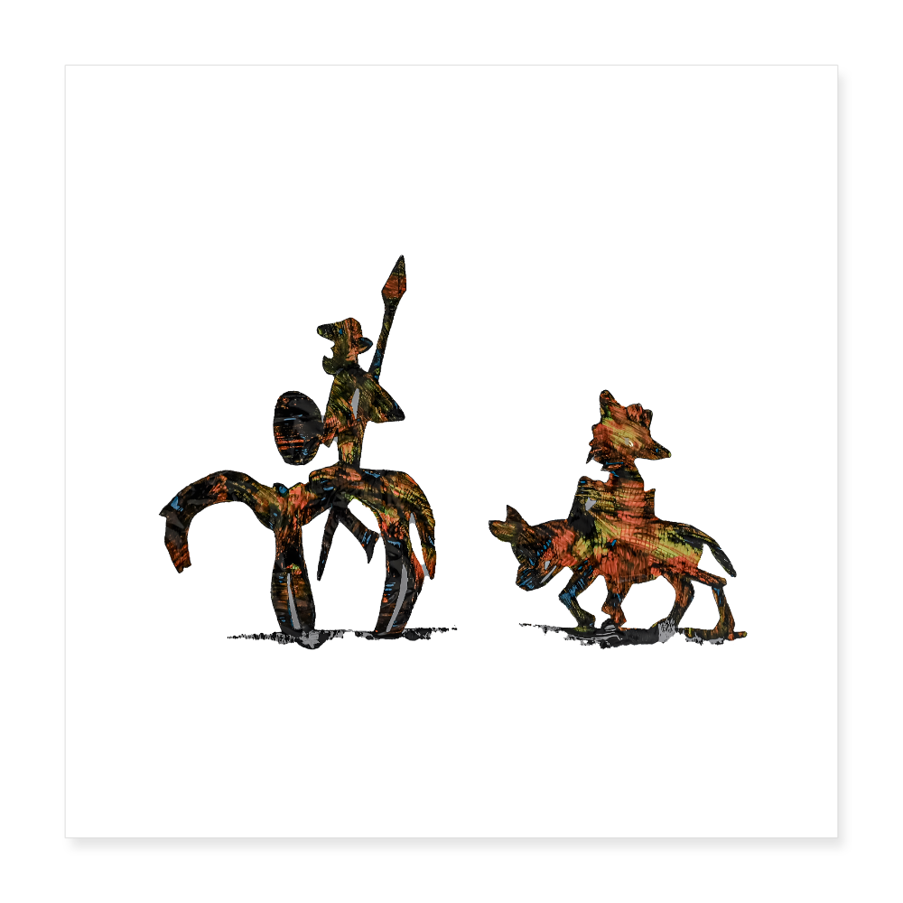 Poster 40x40 cm - Weiß