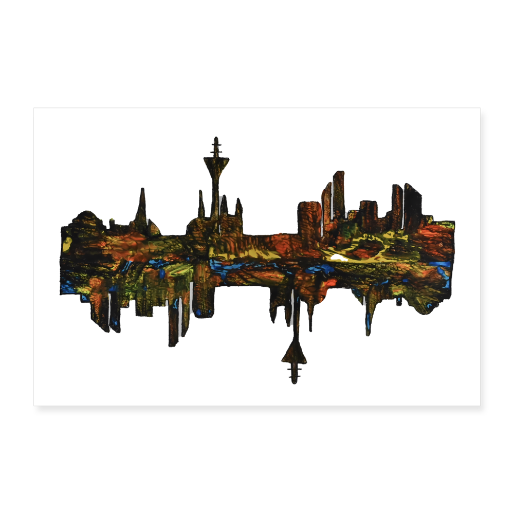 Poster 90x60 cm - Weiß