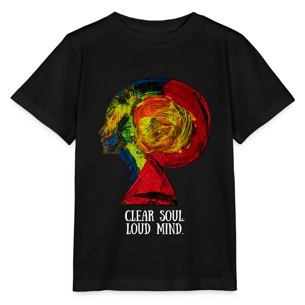 Unisex Kinder T-Shirt Gaia - Schwarz