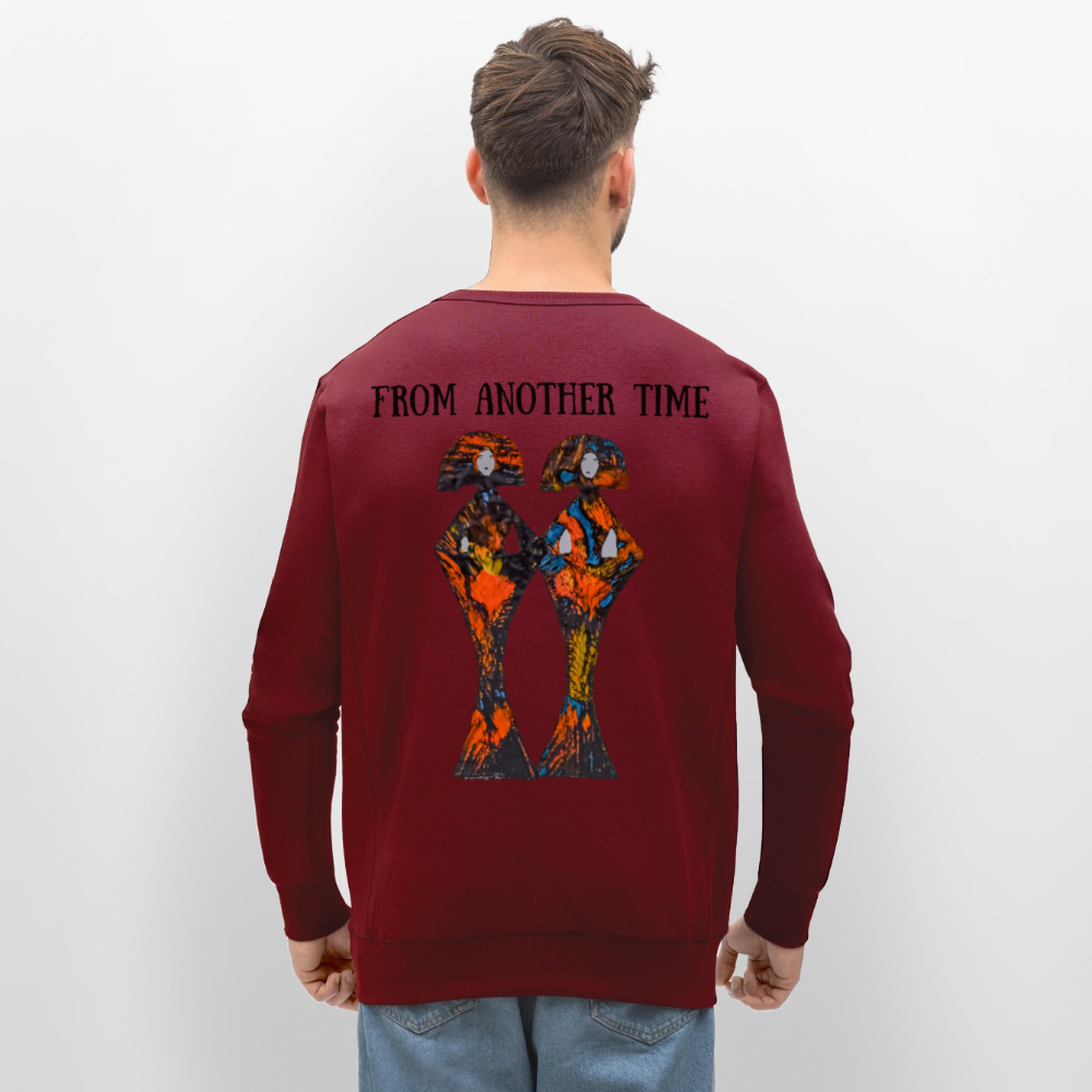 Unisex Bio Pulli Geishas Backprint - Burgunderrot