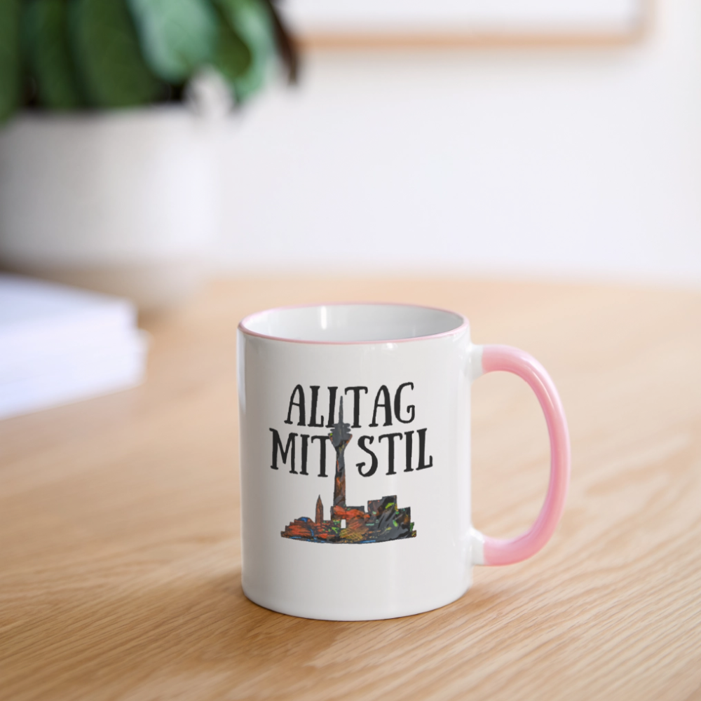 Tasse - Weiß/Pink
