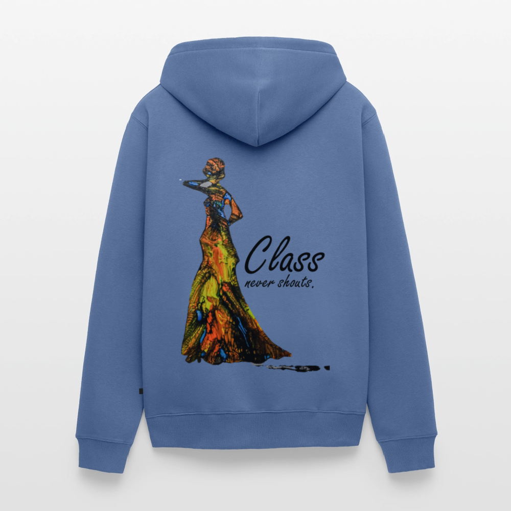 Männer Kapuzenjacke Class Backprint - Taubenblau