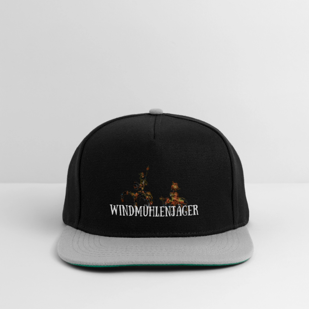Snapback Cap - Schwarz/Grau