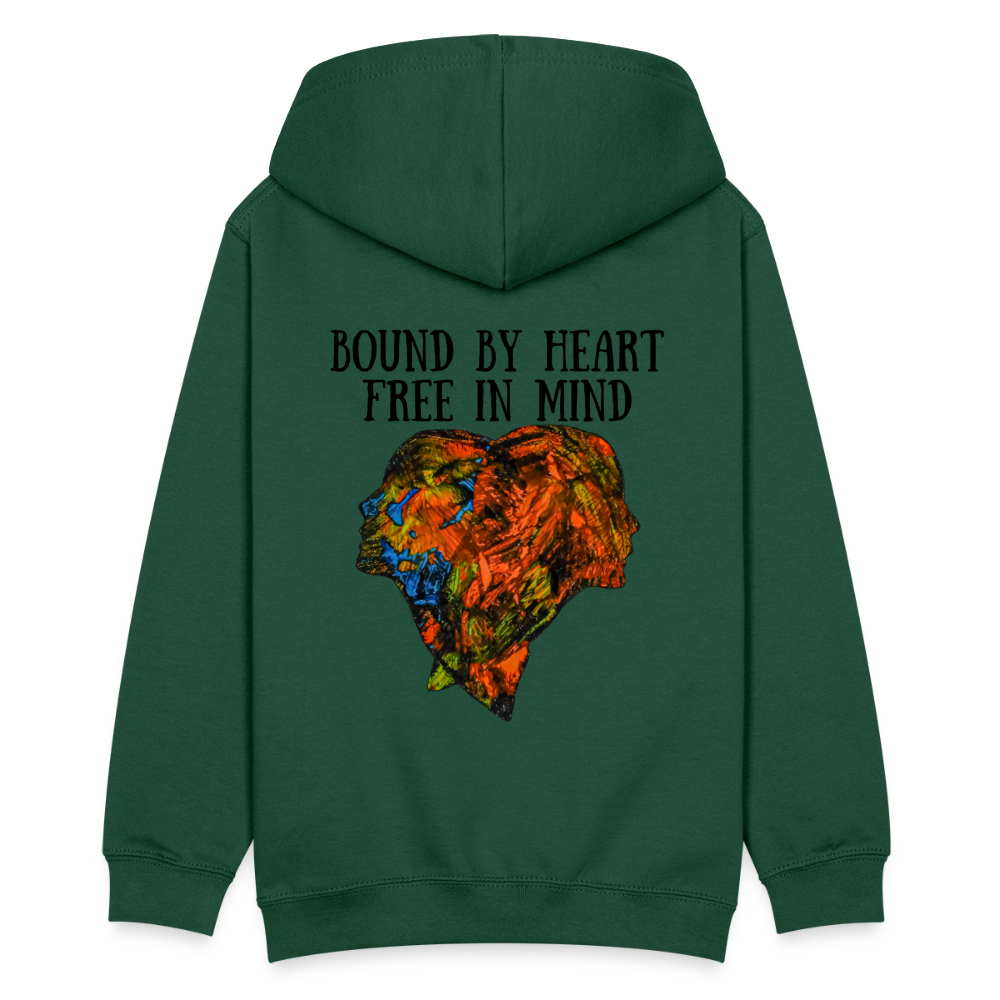 Teenager Hoodie Espejo Backprint - Flaschengrün