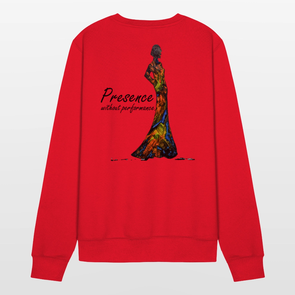 Unisex Pulli Presence Backprint - Rot