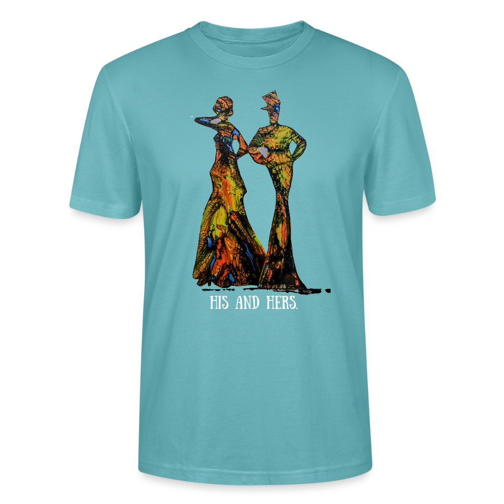 Unisex T-Shirt Zylinder und Stella - Pastelltürkis