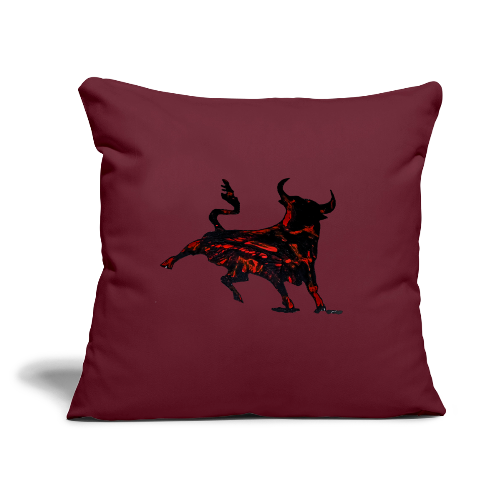 Sofakissen mit Füllung 44 x 44 cm - Burgunderrot