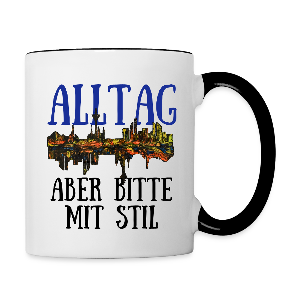 Tasse - Weiß/Schwarz