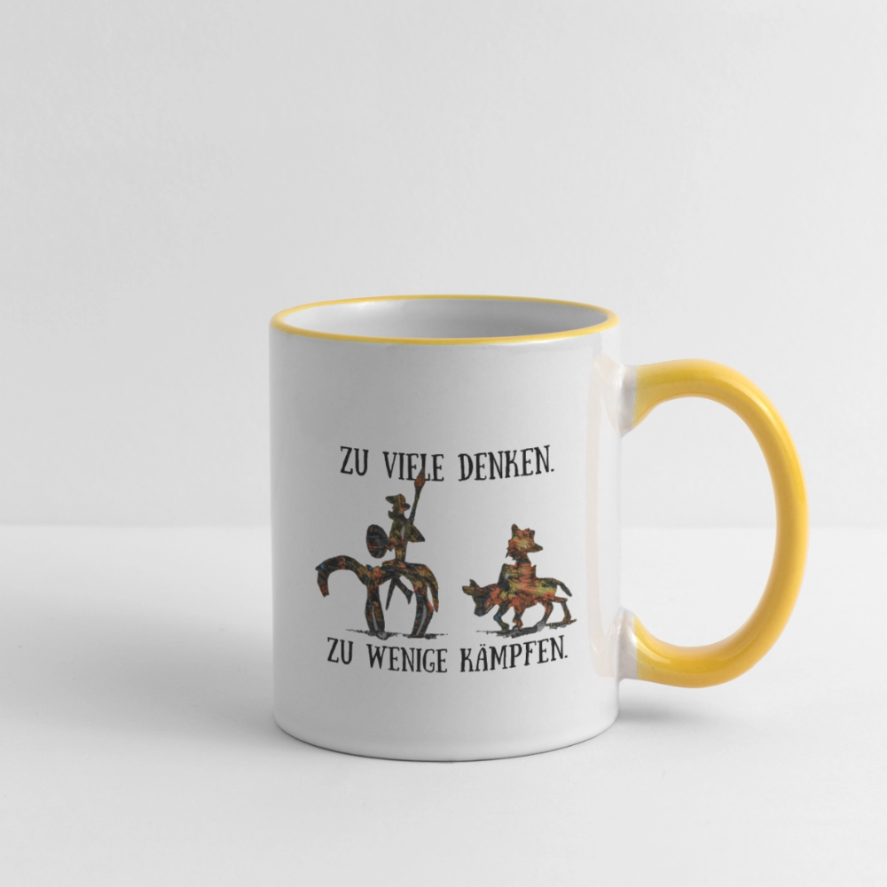 Tasse - Weiß/Gelb