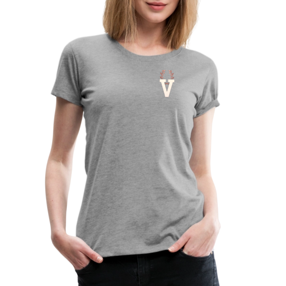 Women Premium T-Shirt Lucy - Grau meliert