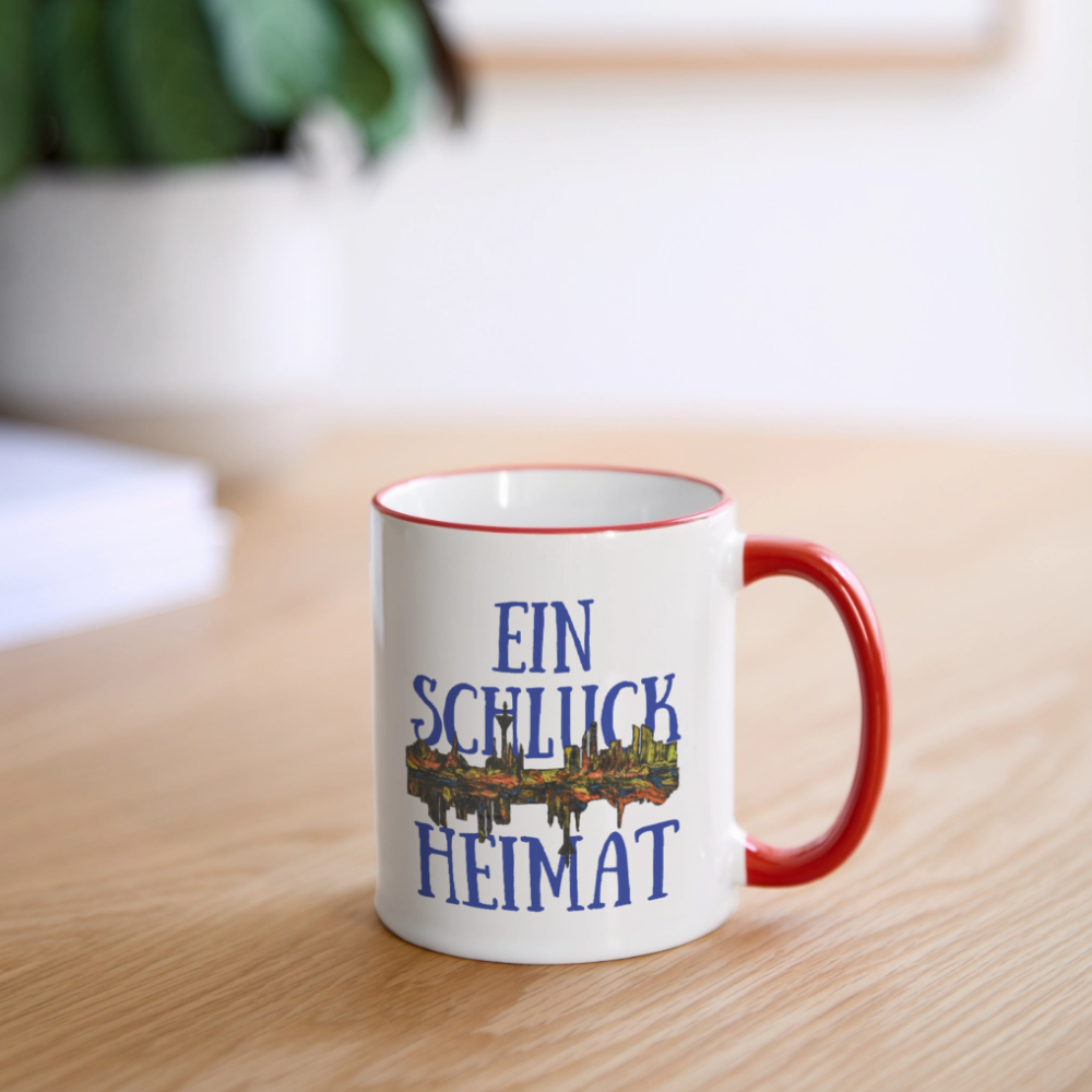 Tasse - Weiß/Rot