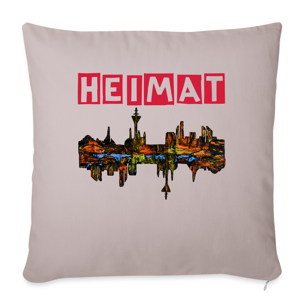 Sofakissen mit Füllung 44 x 44 cm - helles Taupe