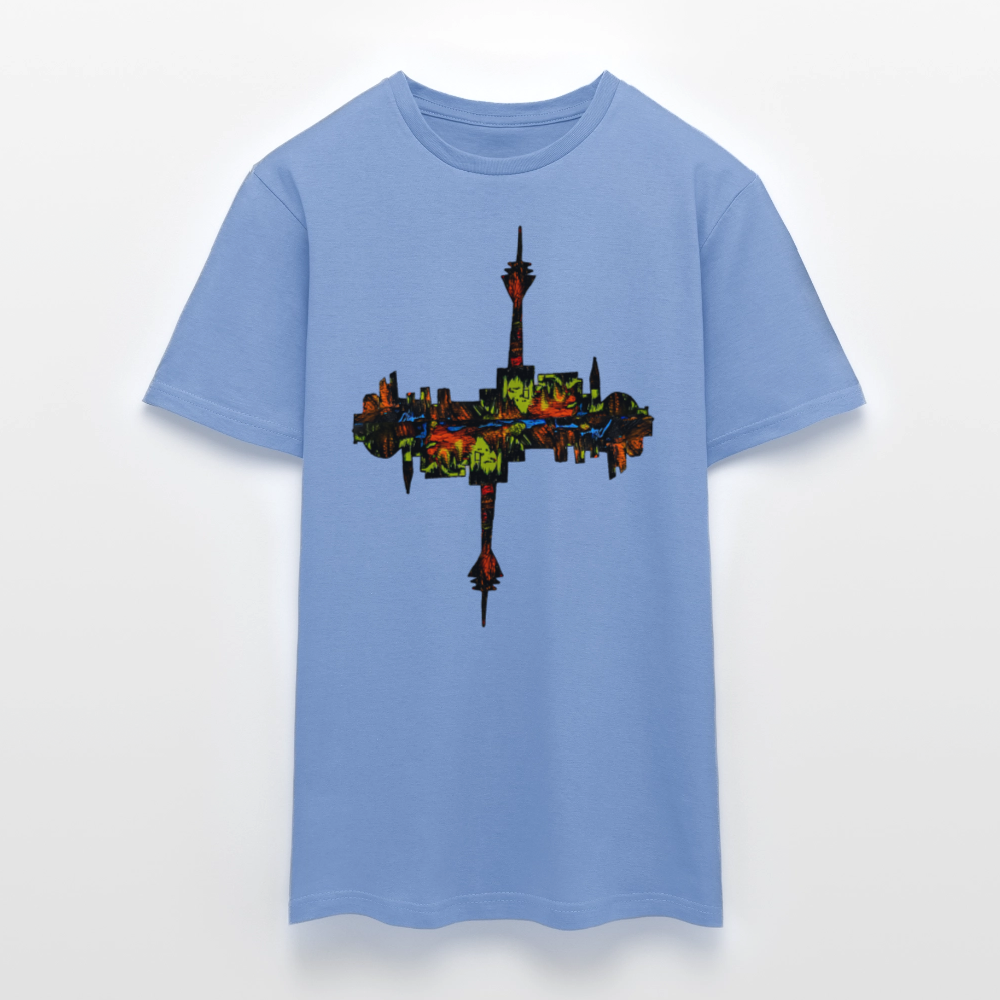 Männer T-Shirt Düsseldorfer Skyline V.7 - carolina blue