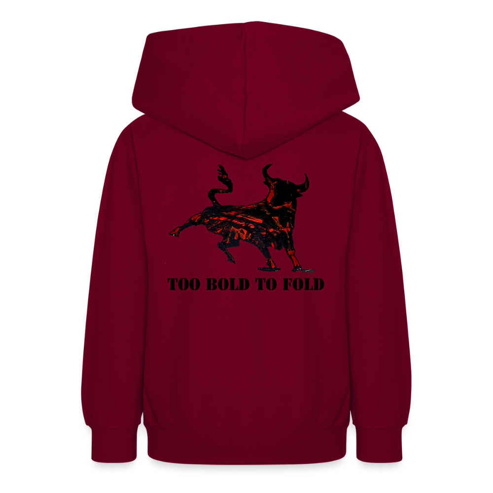 Teenager Hoodie Torro Backprint - Bordeaux