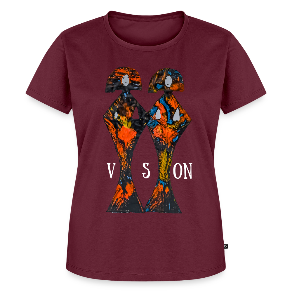 Frauen Premium T-Shirt Geishas - Burgunderrot