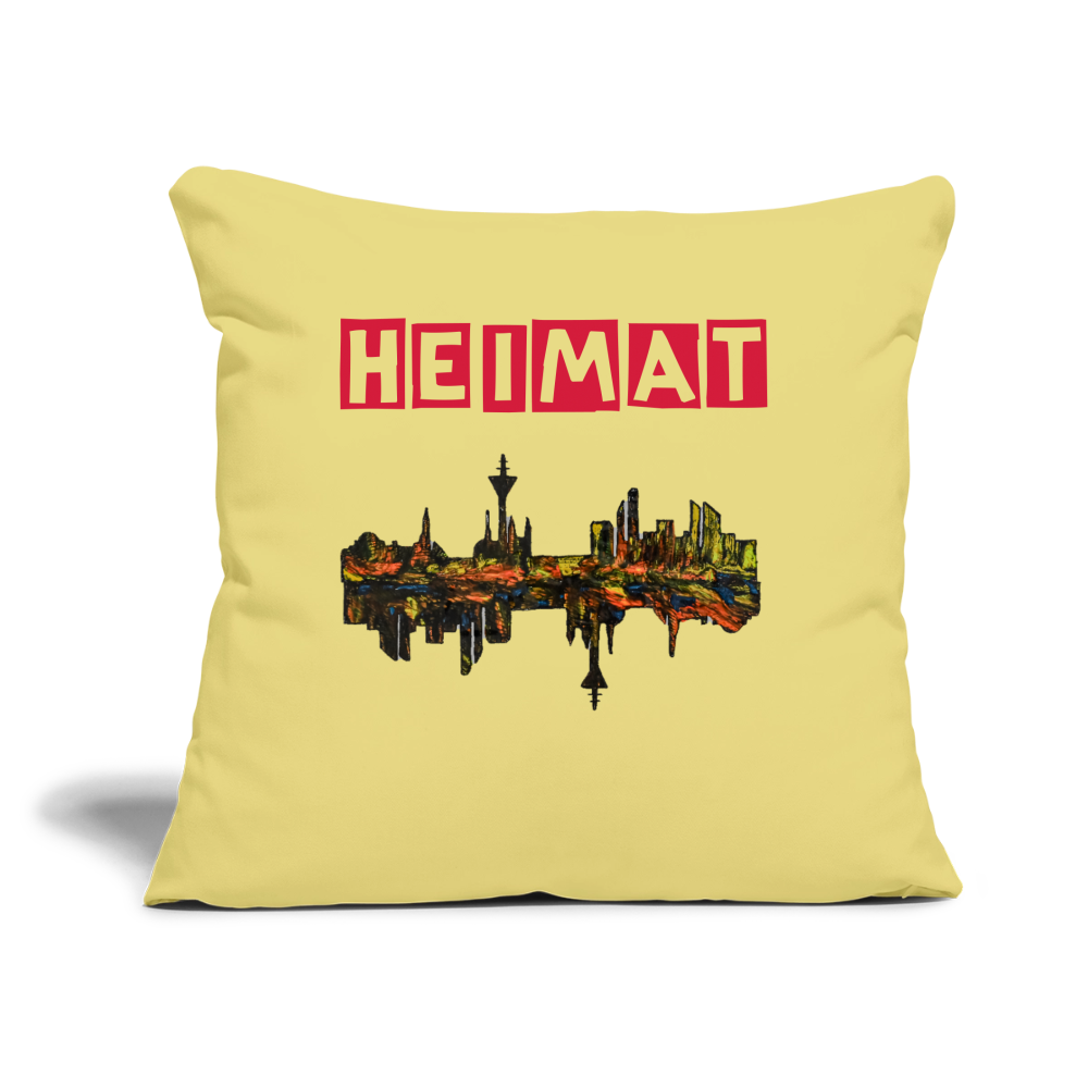 Sofakissen mit Füllung 44 x 44 cm - Hellgelb
