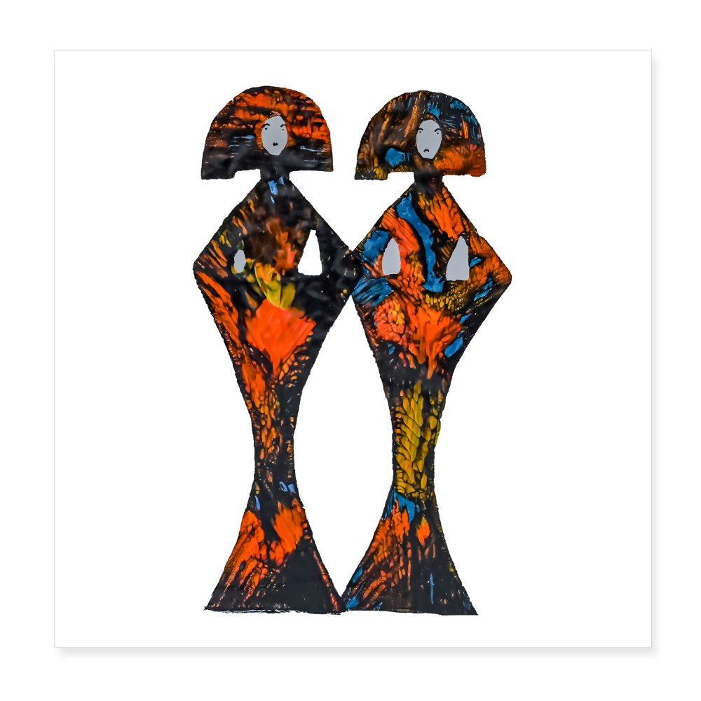 Poster 20x20 cm - Weiß