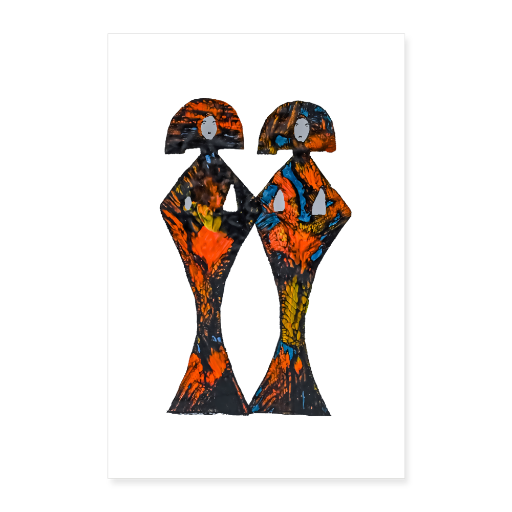 Poster 60x90 cm - Weiß