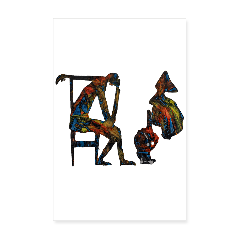 Poster 20x30 cm - Weiß