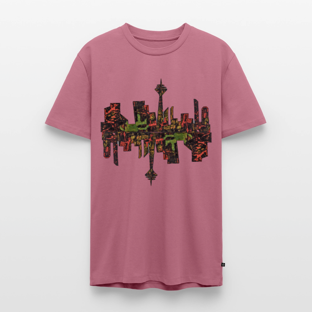 Männer Premium T-Shirt Düsseldorfer Skyline V.9 - Mauve