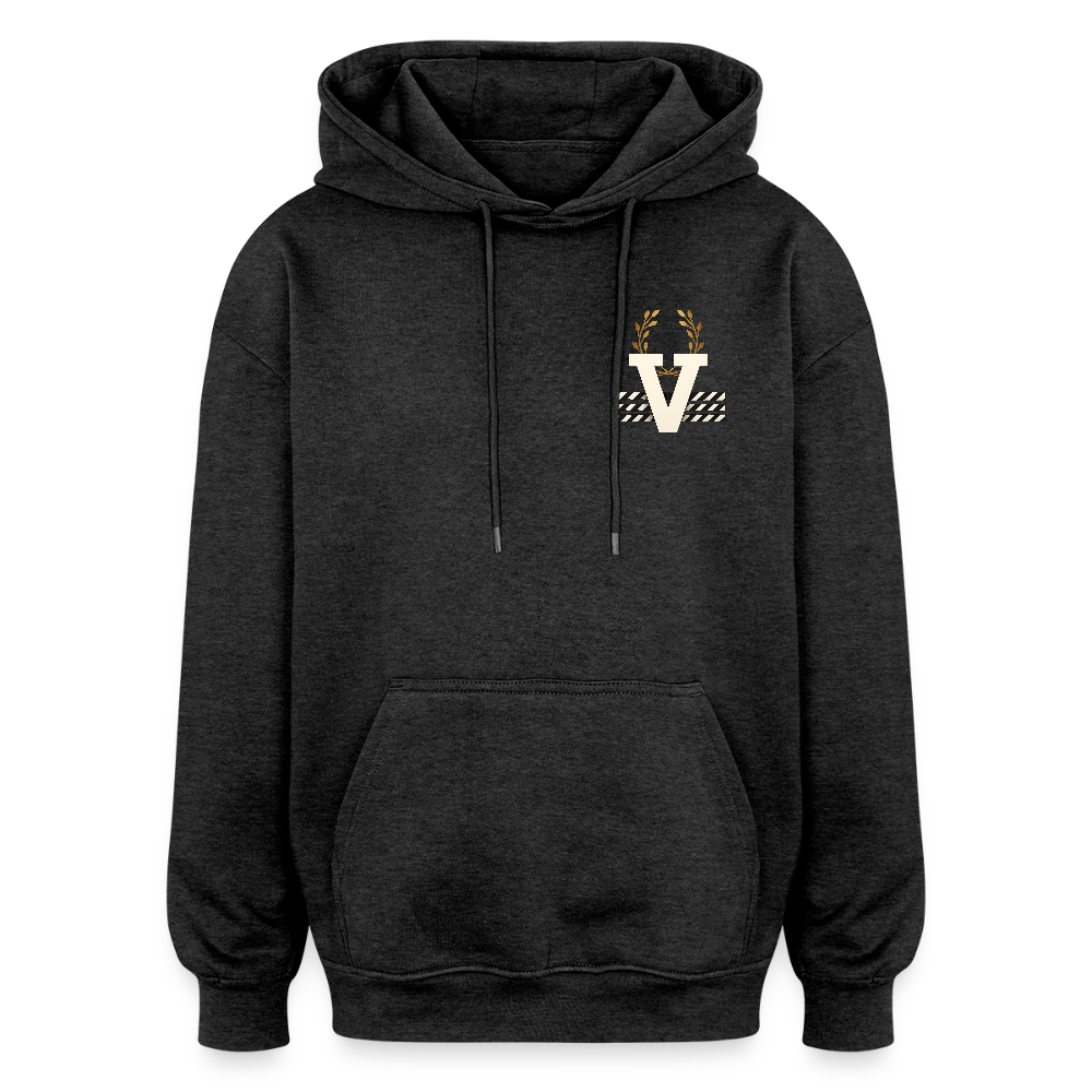 Oversized Unisex Hoodie Elegance Backprint - Anthrazit