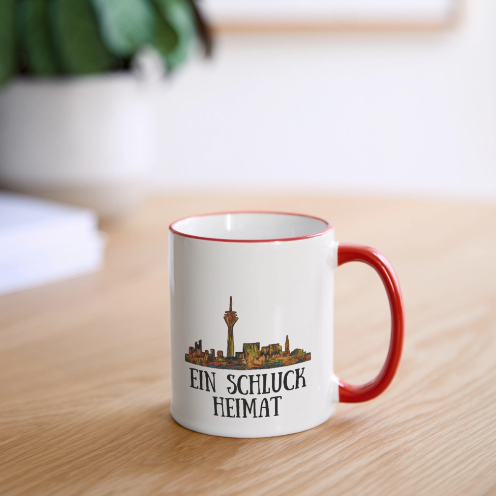 Tasse - Weiß/Rot