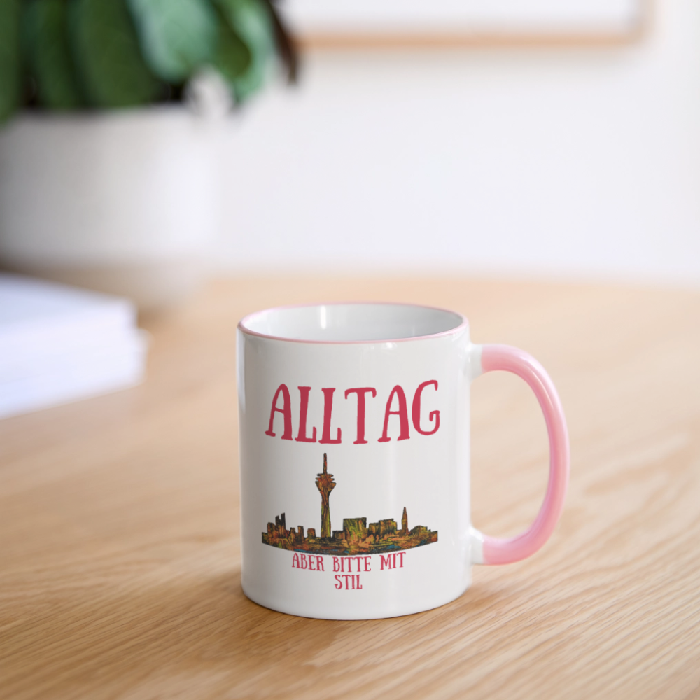 Tasse - Weiß/Pink