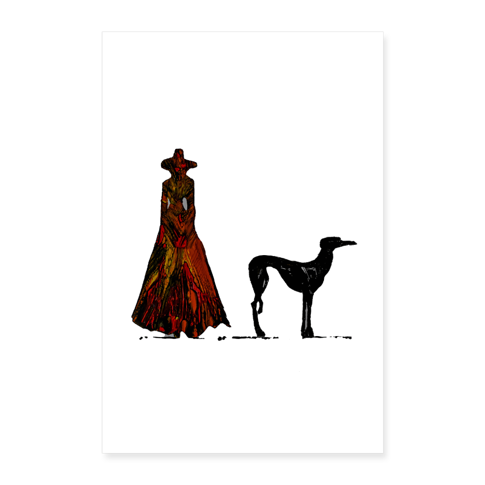 Poster 60x90 cm - Weiß