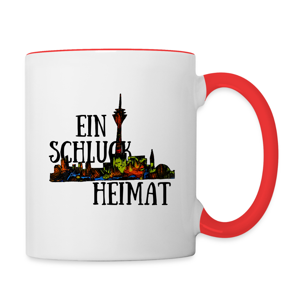 Tasse - Weiß/Rot