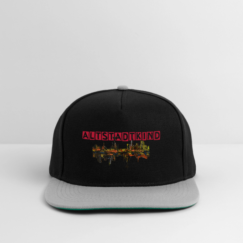 Snapback Cap - Schwarz/Grau