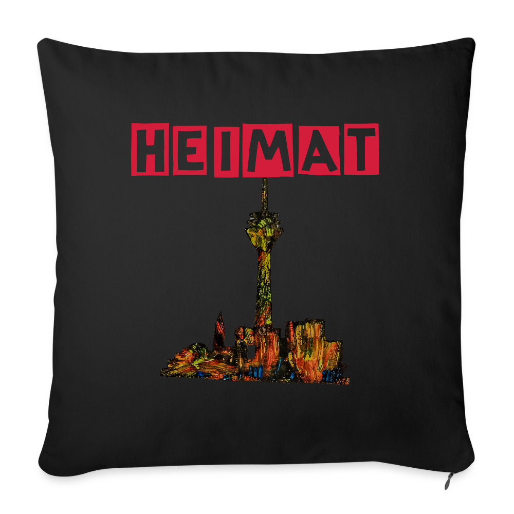 Sofakissenbezug 44 x 44 cm - Schwarz