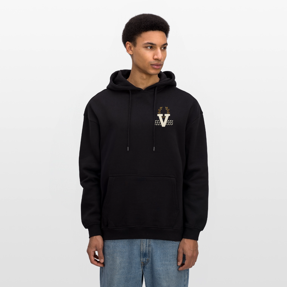 Oversized Unisex Hoodie Nazzarener Backprint - Schwarz