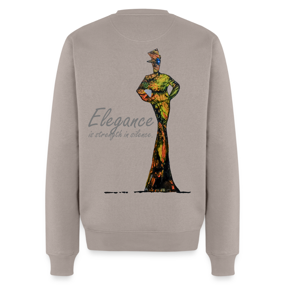 Männer Pulli Elegance Backprint - Taupe
