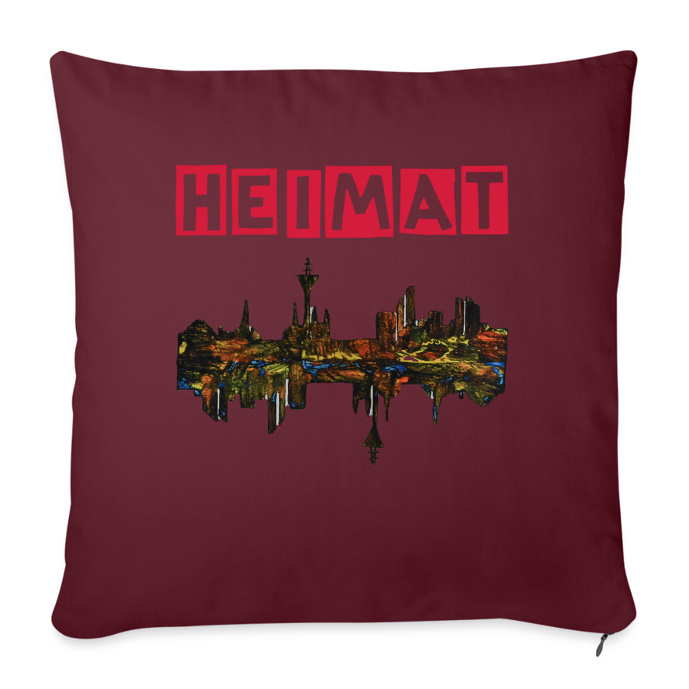 Sofakissenbezug 44 x 44 cm - Burgunderrot