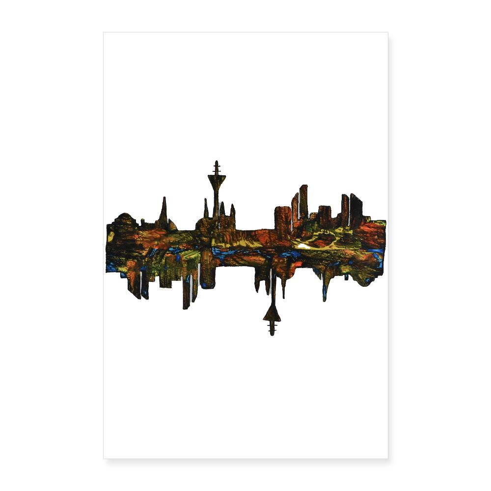 Poster 40x60 cm - Weiß