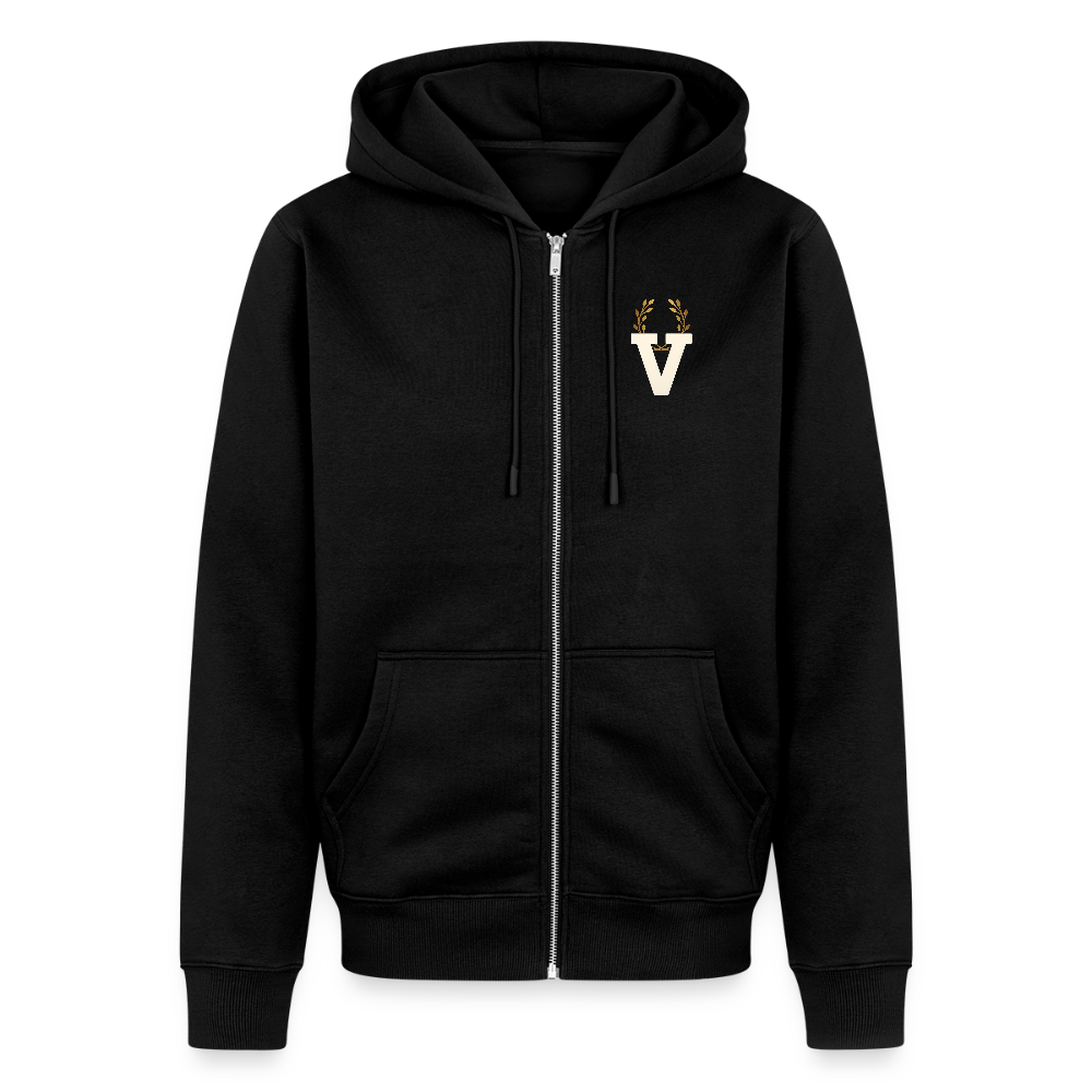 Männer Kapuzenjacke Düsseldorfer Skyline Backprint - Schwarz