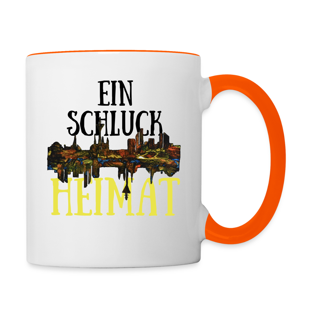 Tasse - Weiß/Orange