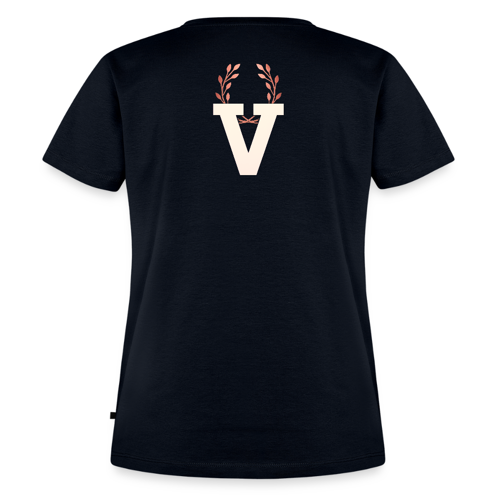 Frauen Premium T-Shirt Düsseldorfer Skyline V.3 - Navy