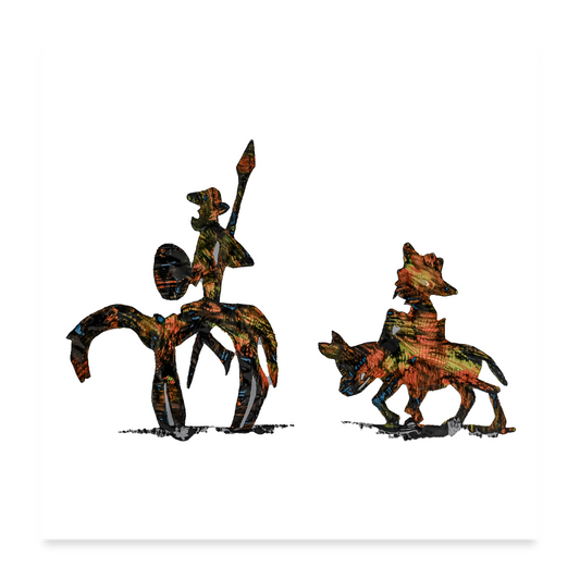 Poster Don Quixote 2 - Weiß