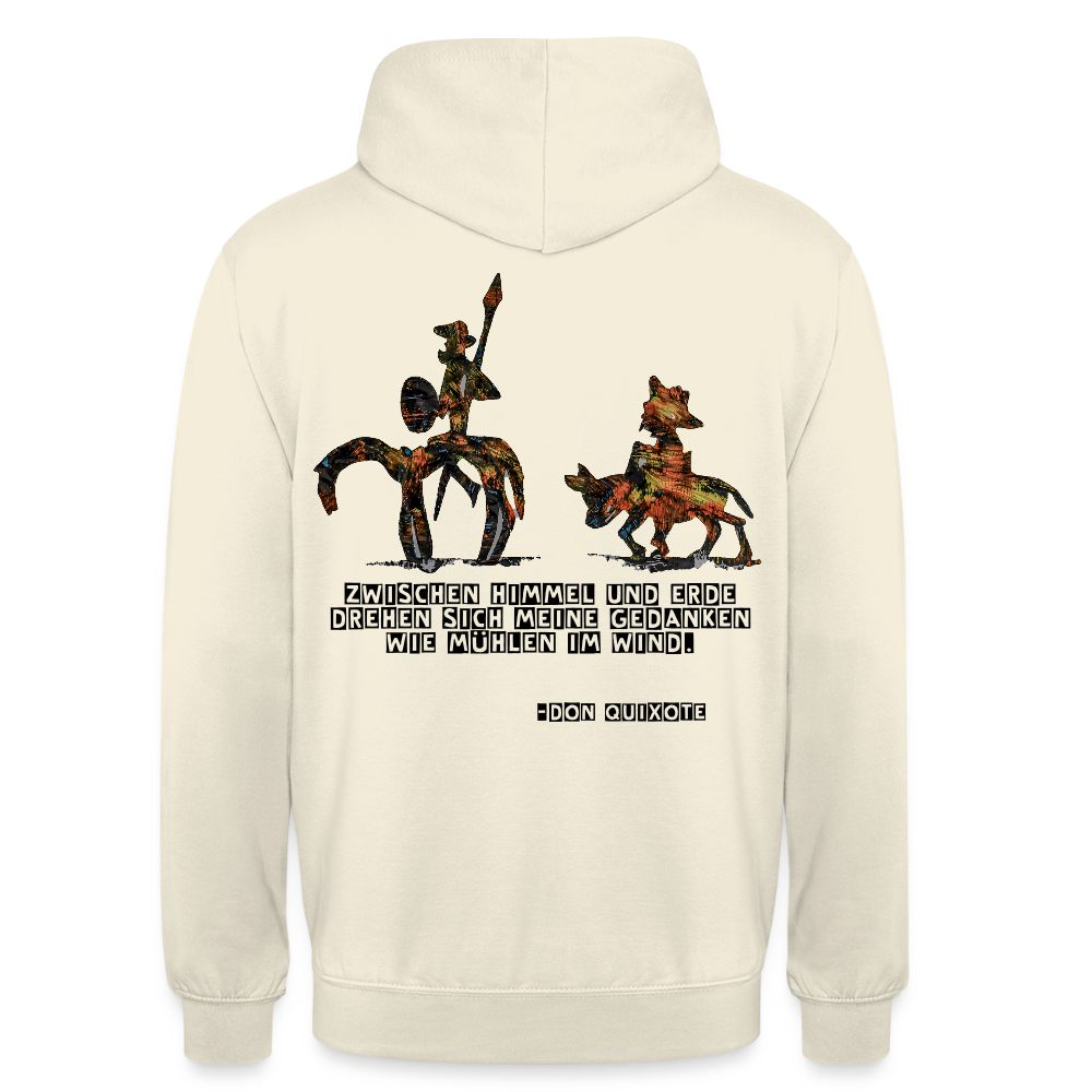 Unisex Hoodie Don Quixote Backprint - Vanille-Milchshake