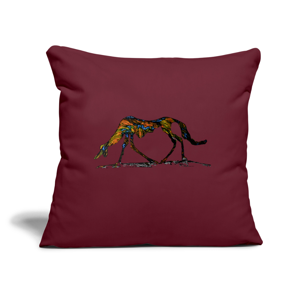 Sofakissen mit Füllung 44 x 44 cm - Burgunderrot