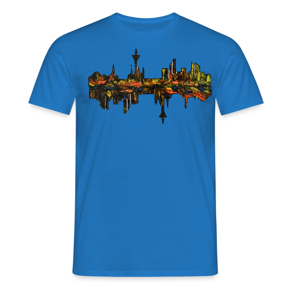 Männer T-Shirt Düsseldorfer Skyline V.3 - Royalblau